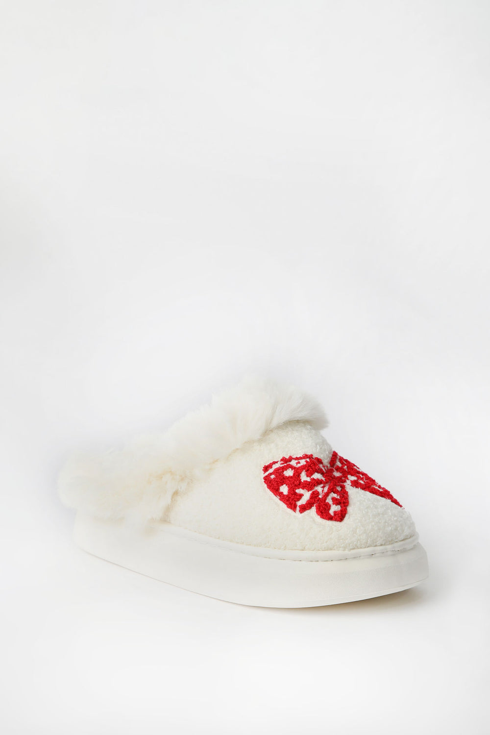 Faux-Shearling Scuff Plush Slippers Faux-Shearling Scuff Plush Slippers