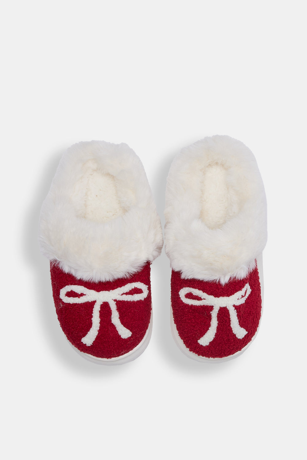 Faux-Shearling Scuff Plush Slippers Faux-Shearling Scuff Plush Slippers
