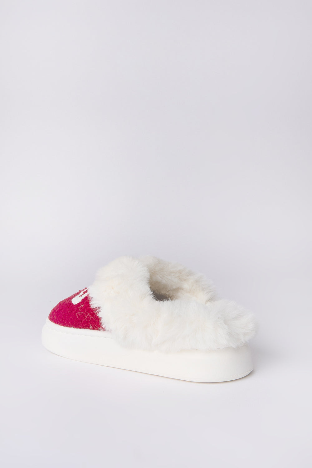 Pantoufles peluche en fausse laine d'agneau Pantoufles peluche en fausse laine d'agneau