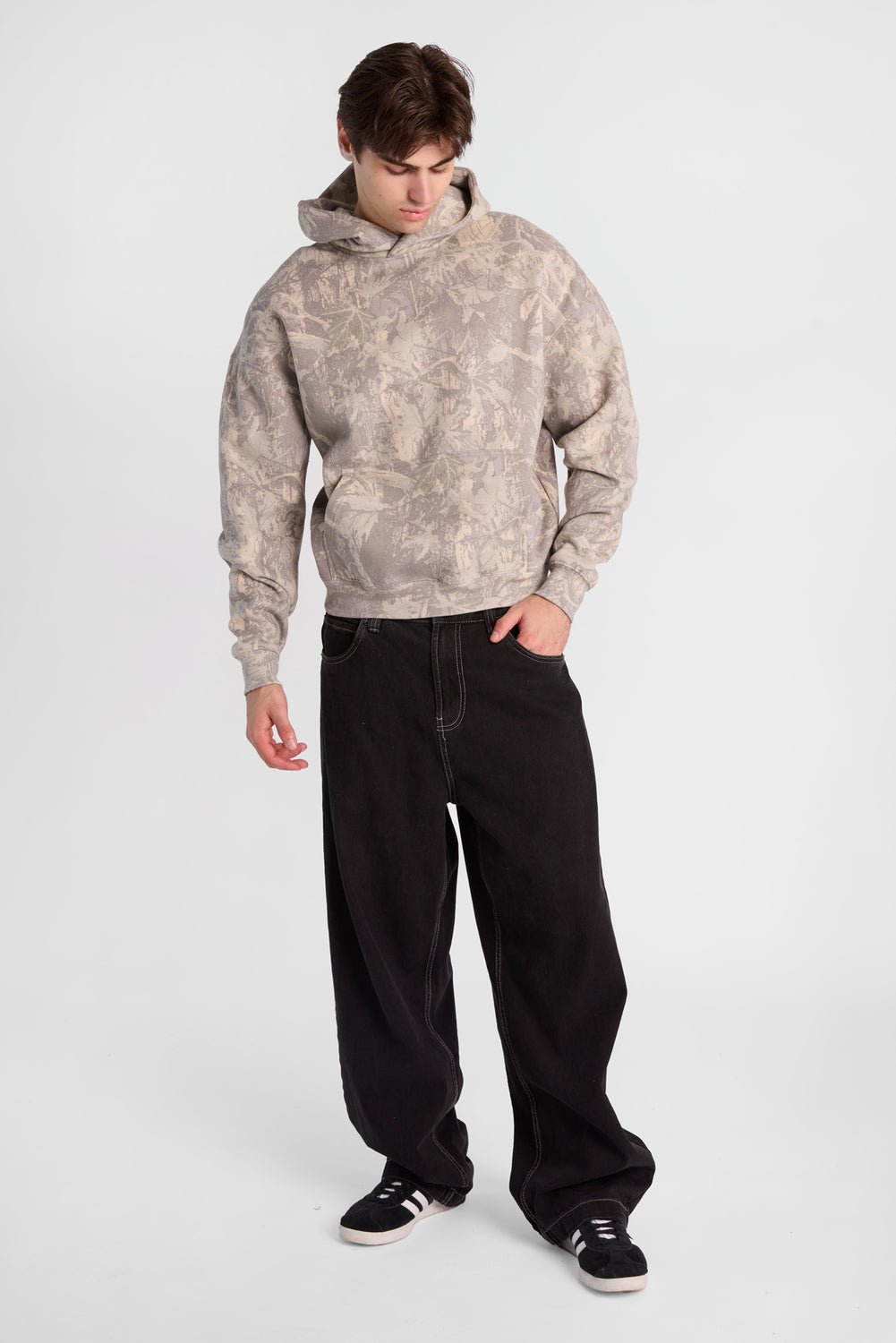 North Western Tree Camouflage Boxy Hoodie North Western Tree Camouflage Boxy Hoodie