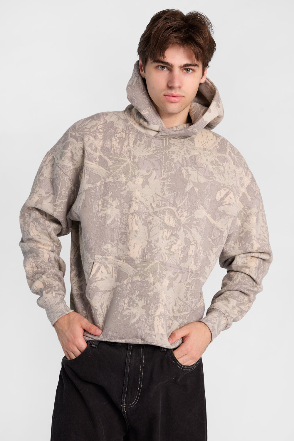 North Western Tree Camouflage Boxy Hoodie North Western Tree Camouflage Boxy Hoodie