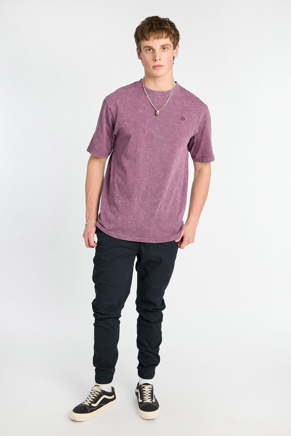 Jogger en sergé coupe slim Jogger en sergé coupe slim