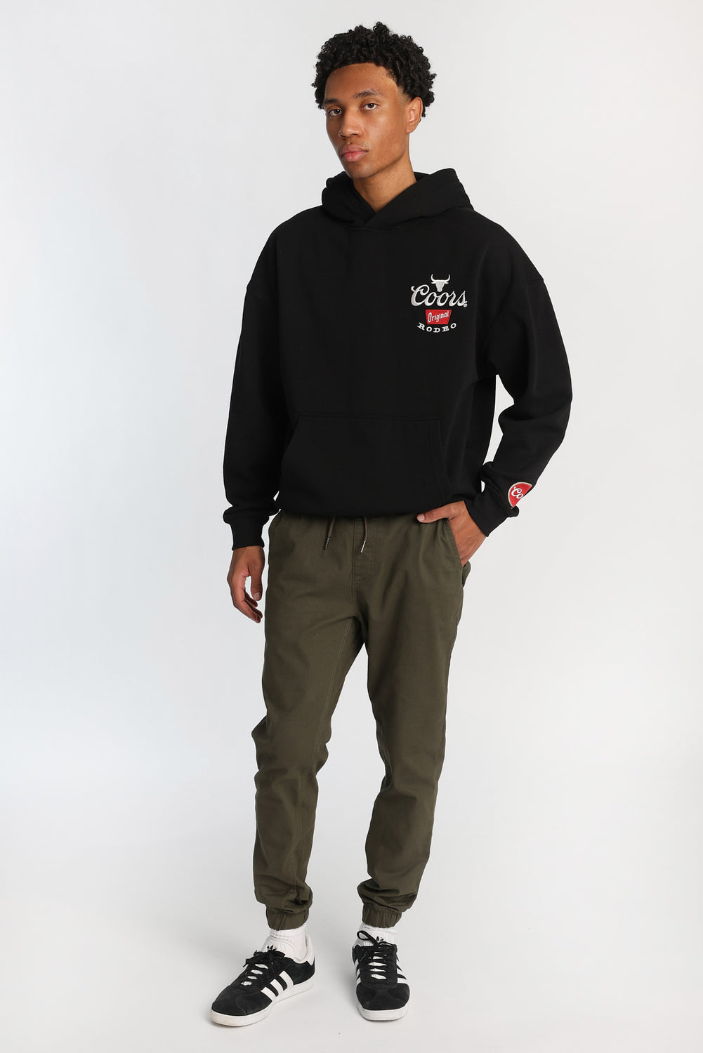 Jogger en sergé coupe slim Jogger en sergé coupe slim