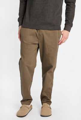 Pantalon en sergé à coupe décontractée