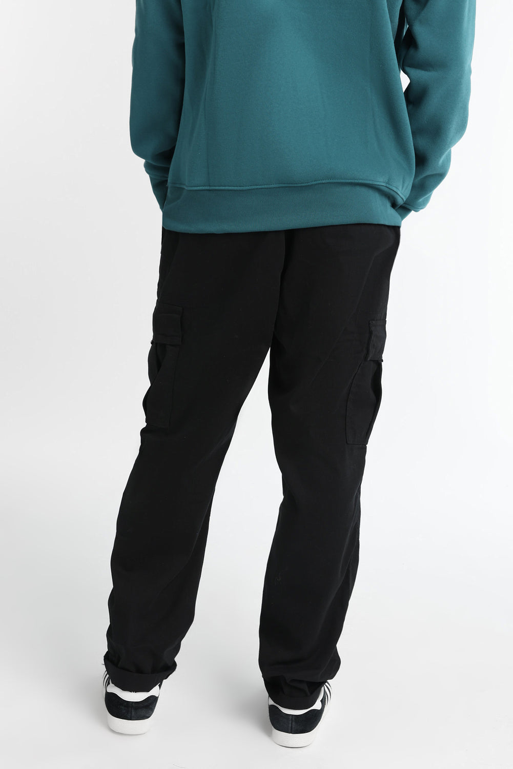 Pantalon cargo en sergé décontracté Pantalon cargo en sergé décontracté