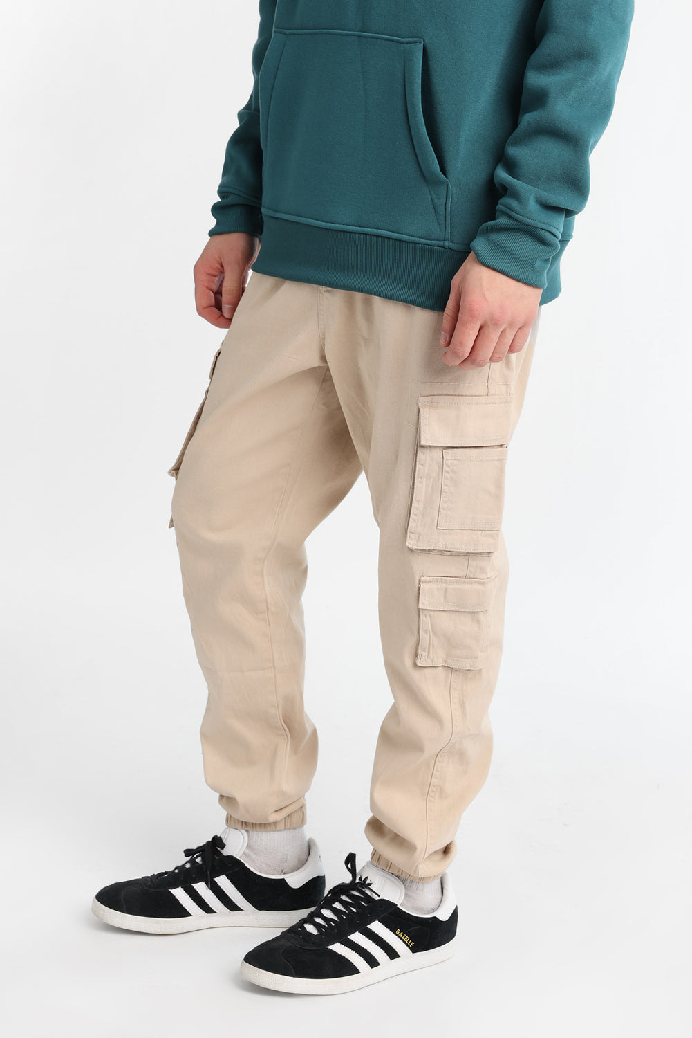 Jogger cargo utilitaire en sergé Jogger cargo utilitaire en sergé