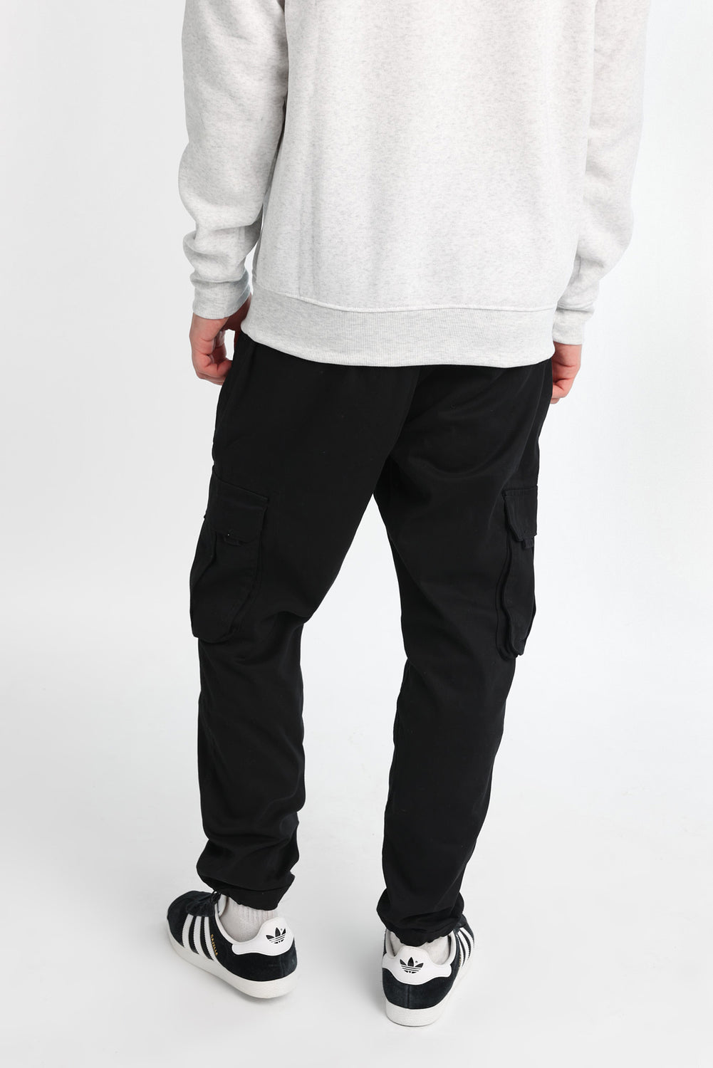 Jogger cargo en sergé coupe décontracté Jogger cargo en sergé coupe décontracté - West49