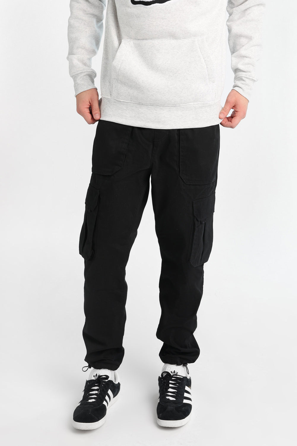 Jogger cargo en sergé coupe décontracté Jogger cargo en sergé coupe décontracté - West49