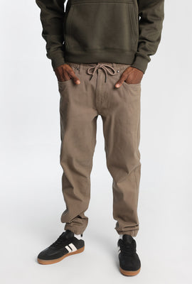 Jogger en sergé décontracté