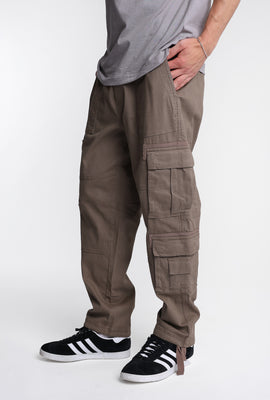 Pantalon cargo en sergé