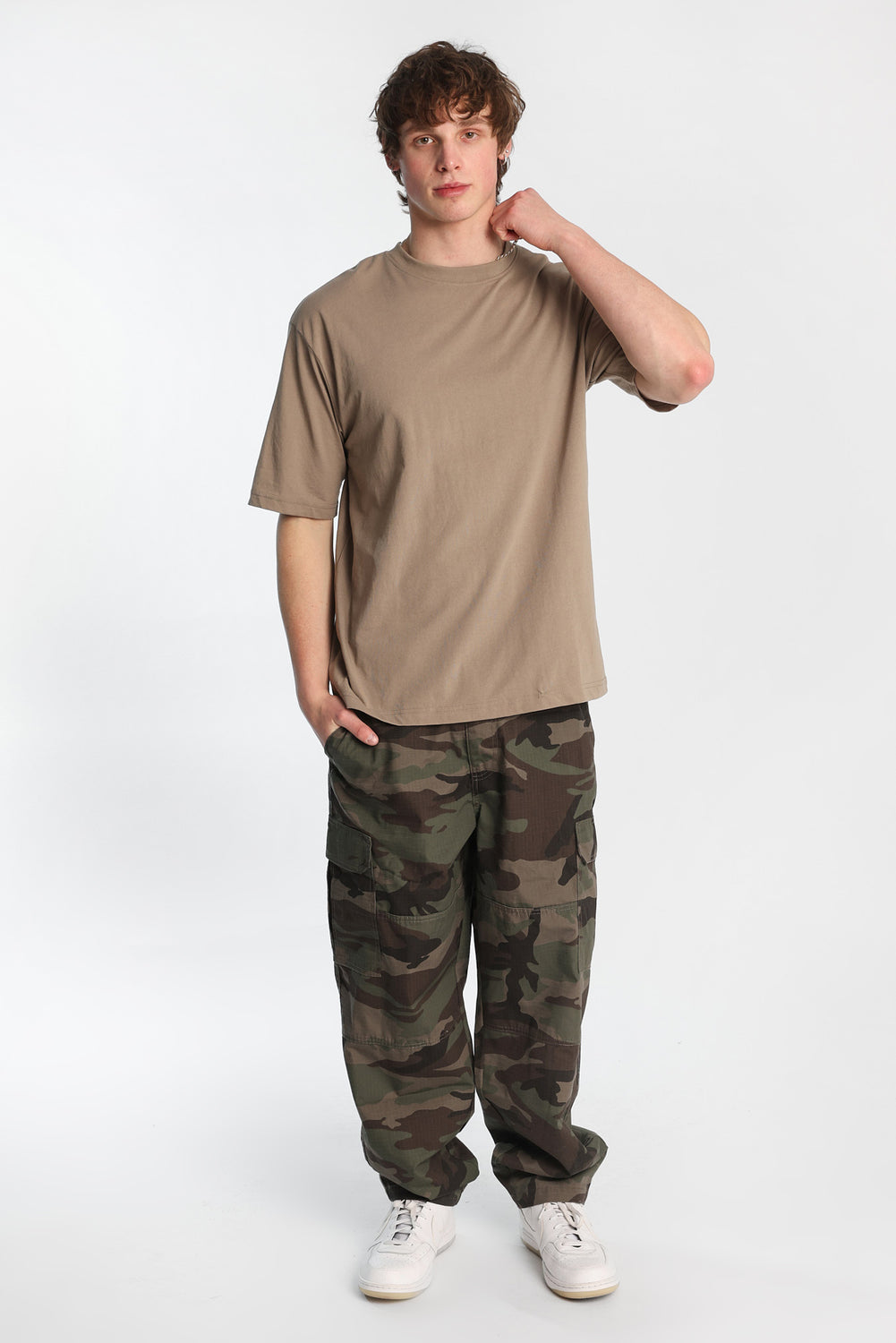 Pantalon cargo ample en ripstop Pantalon cargo ample en ripstop