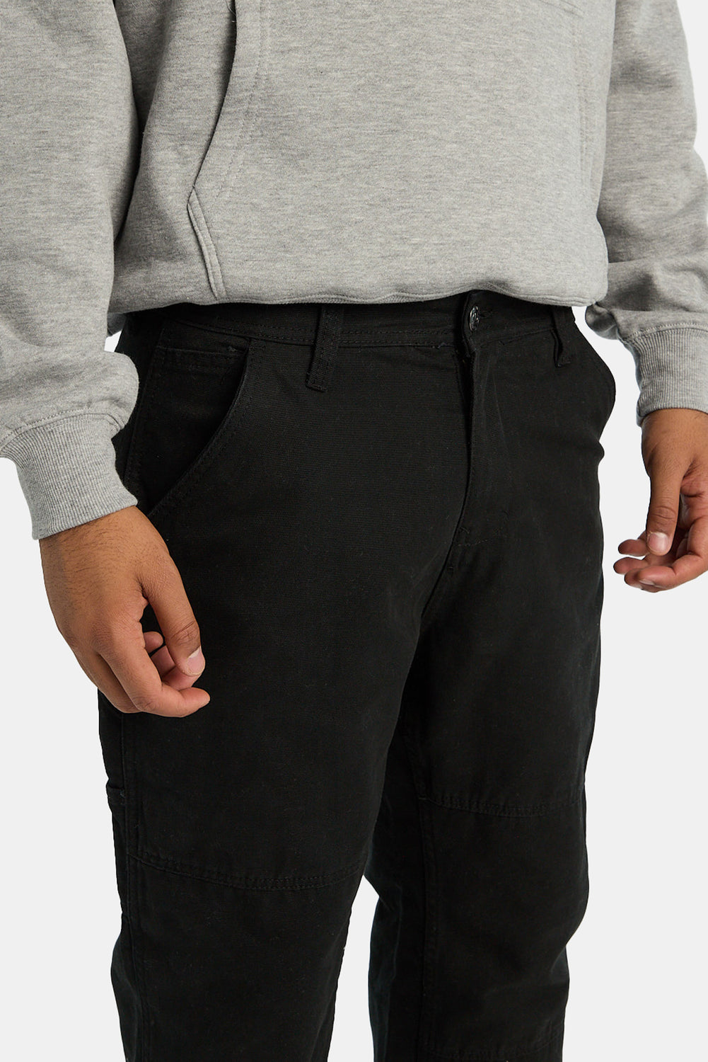 Pantalon utilitaire style charpentier en toile de coton Pantalon utilitaire style charpentier en toile de coton