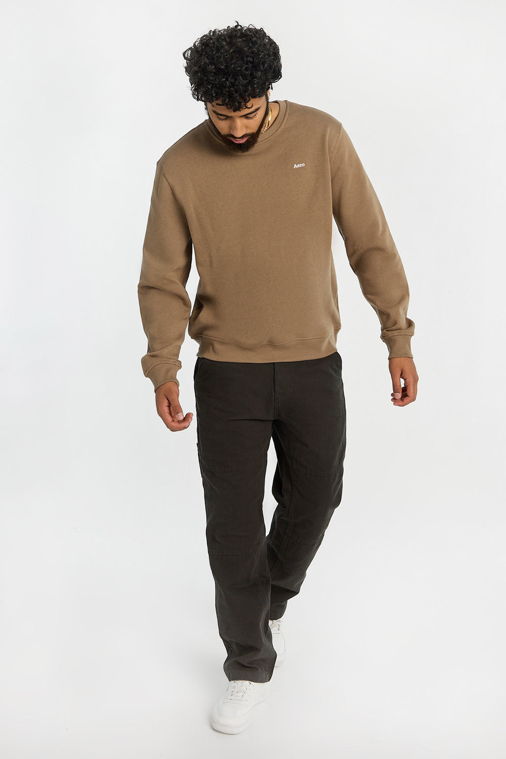 Pantalon utilitaire style charpentier en toile de coton Pantalon utilitaire style charpentier en toile de coton