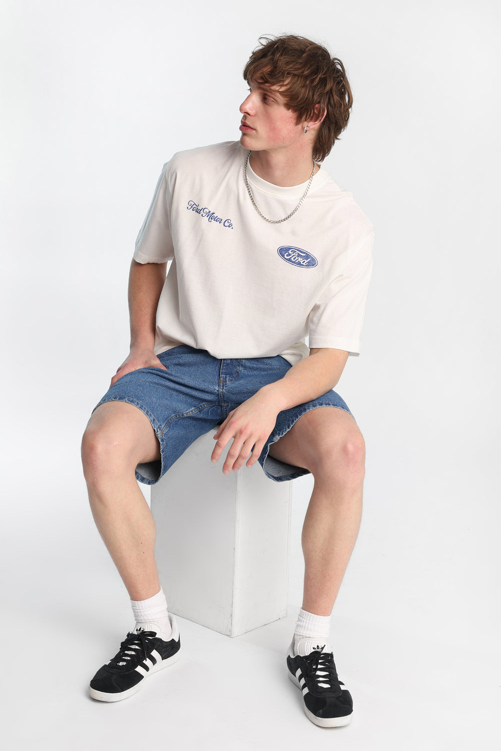 Short en denim ample Short en denim ample