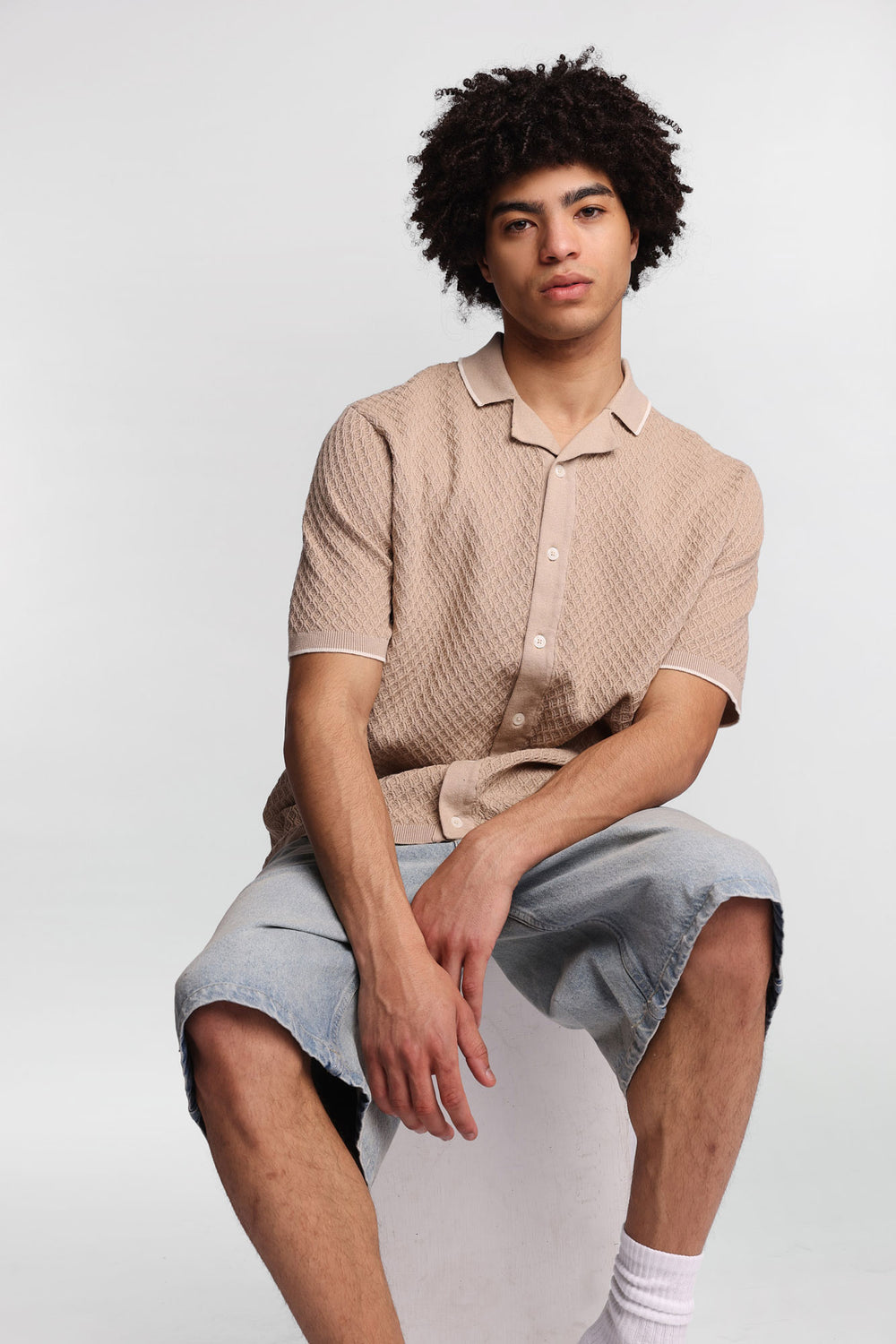 Short en denim ample Short en denim ample