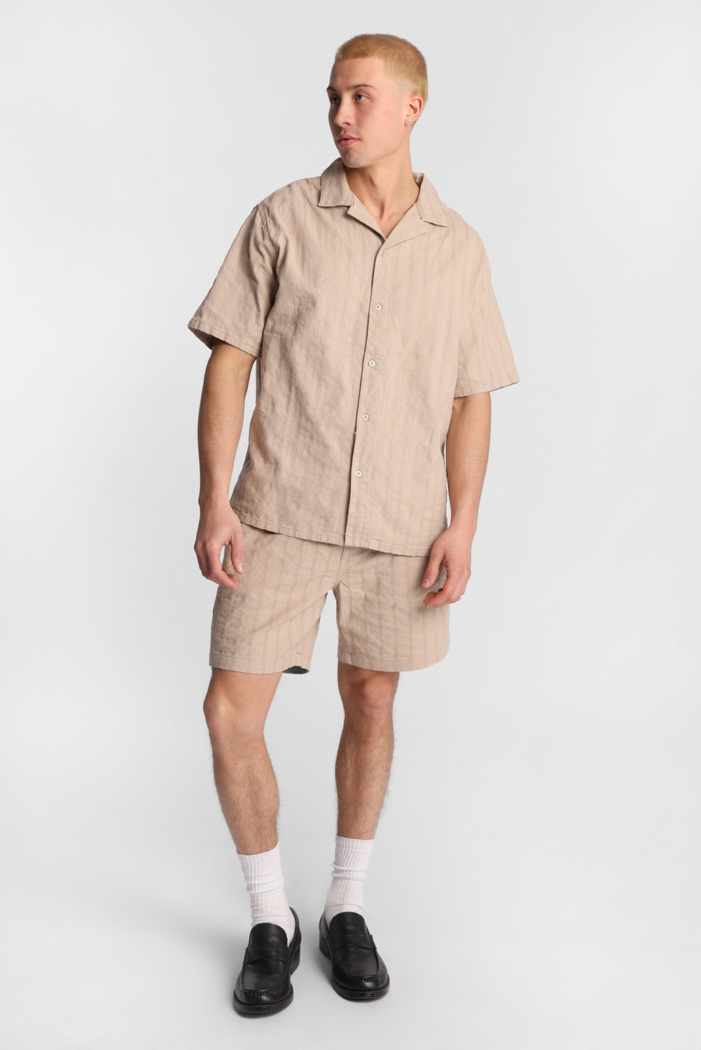 Chemise texturée boutonnée Chemise texturée boutonnée
