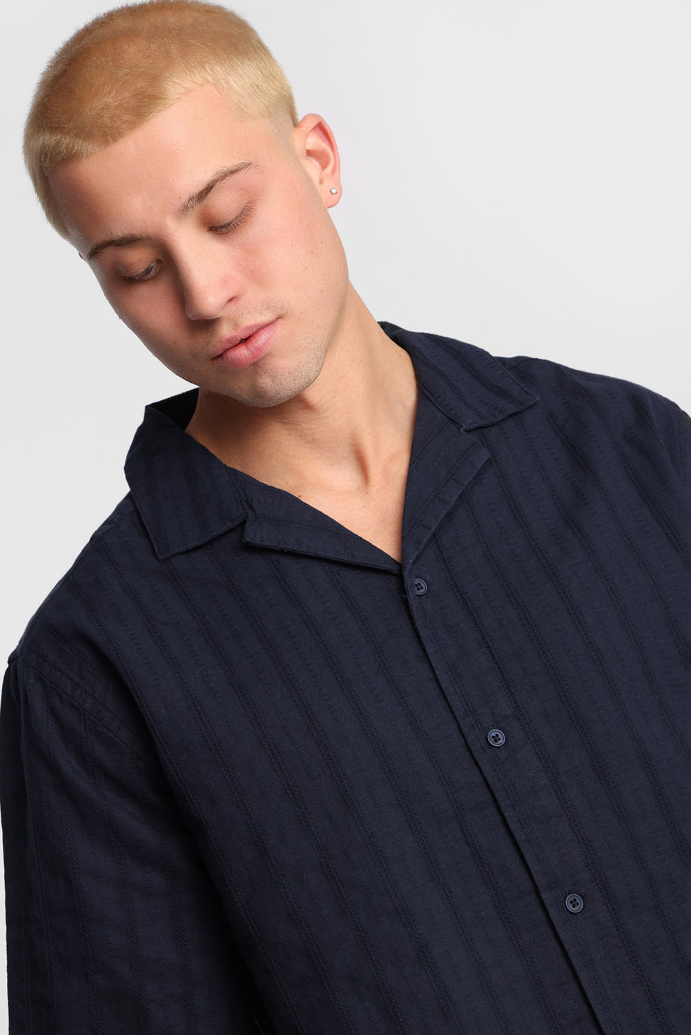 Chemise texturée boutonnée Chemise texturée boutonnée