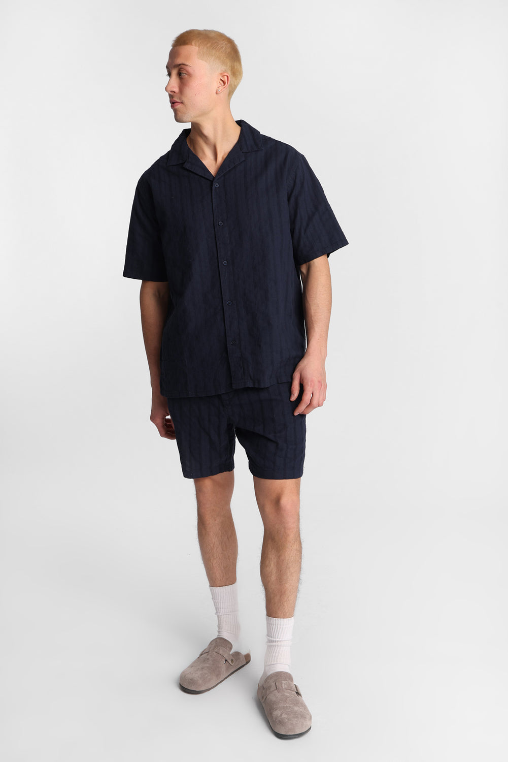 Chemise texturée boutonnée Chemise texturée boutonnée