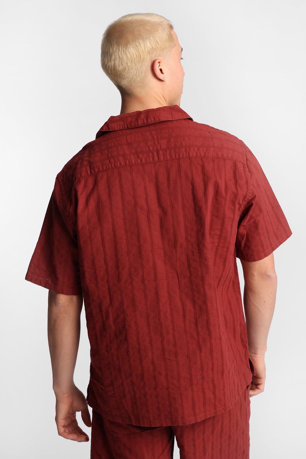 Chemise texturée boutonnée Chemise texturée boutonnée