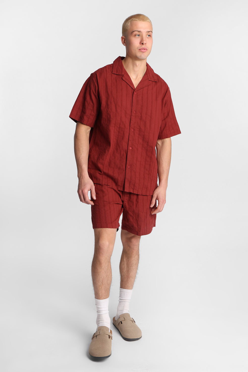 Chemise texturée boutonnée Chemise texturée boutonnée
