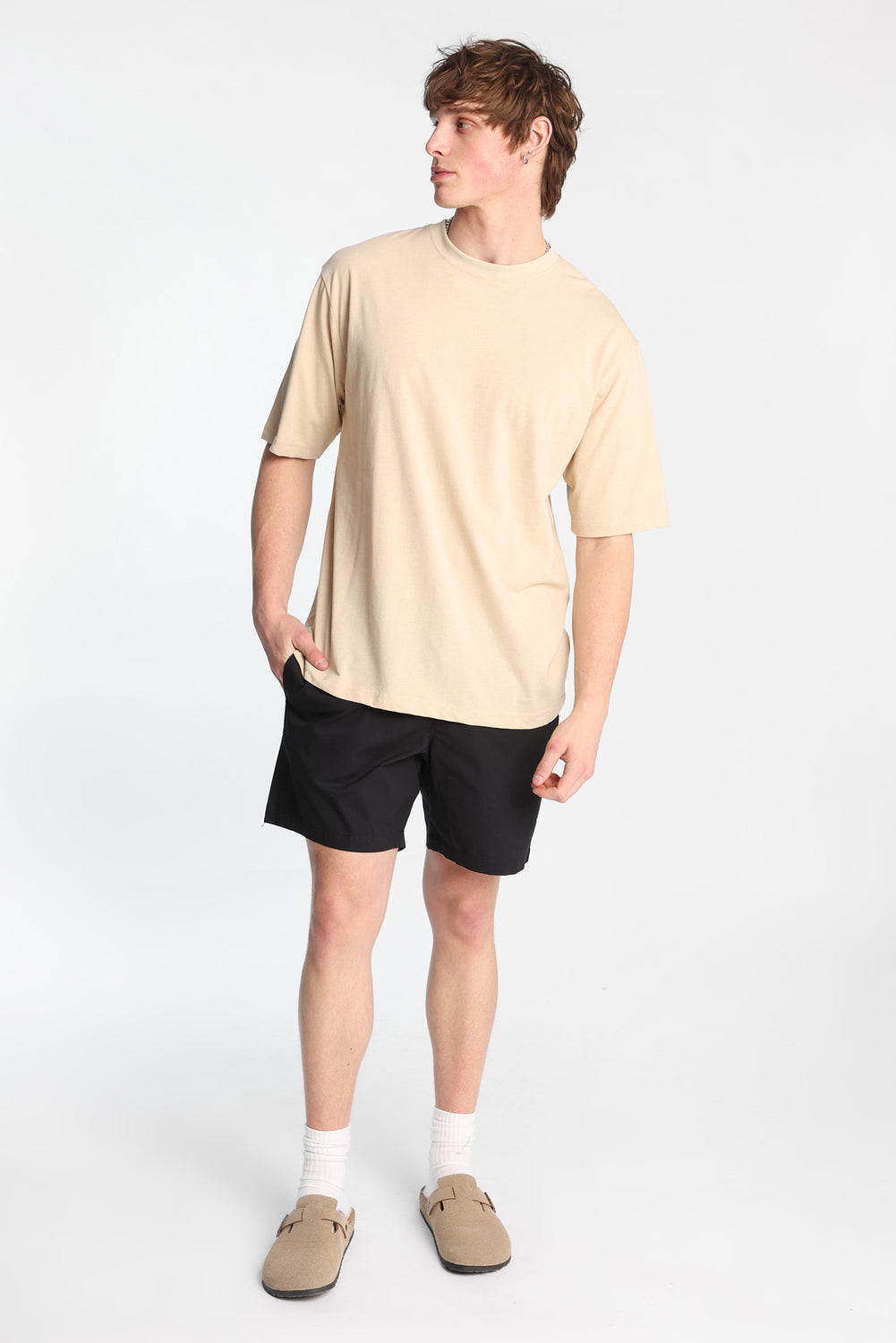 Short en popeline de coton Short en popeline de coton