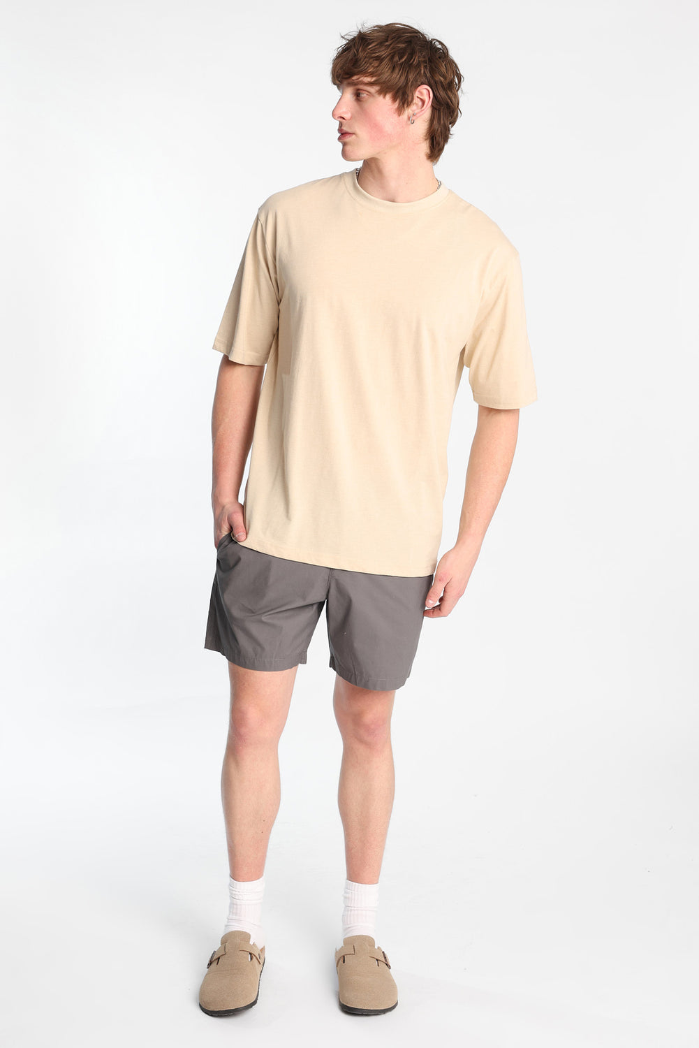 Short en popeline de coton Short en popeline de coton