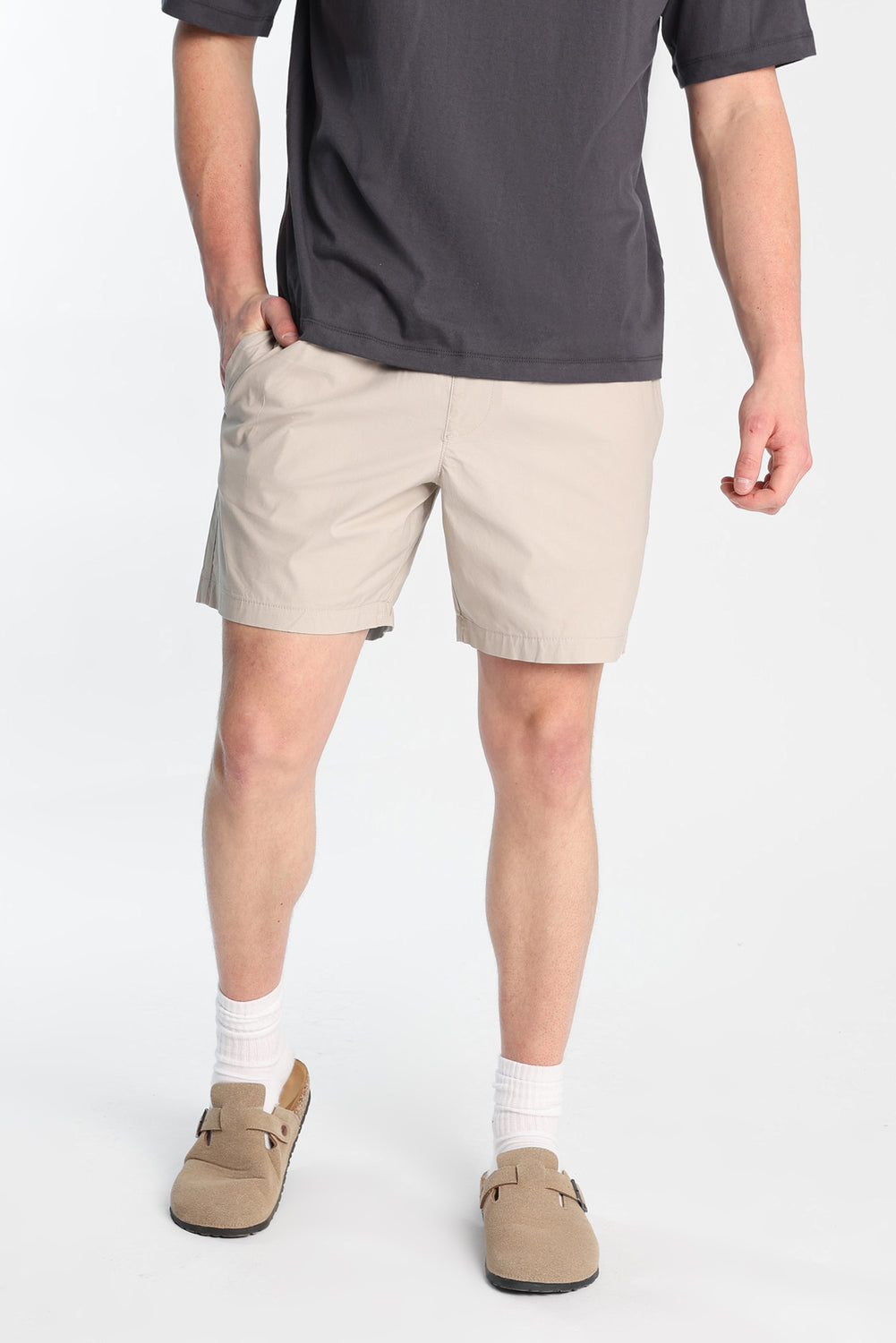 Short en popeline de coton Short en popeline de coton