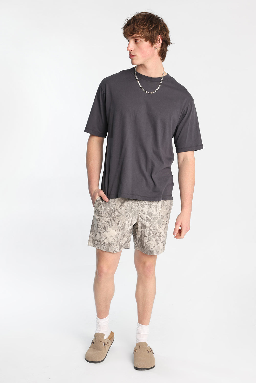 Short en popeline de coton Short en popeline de coton