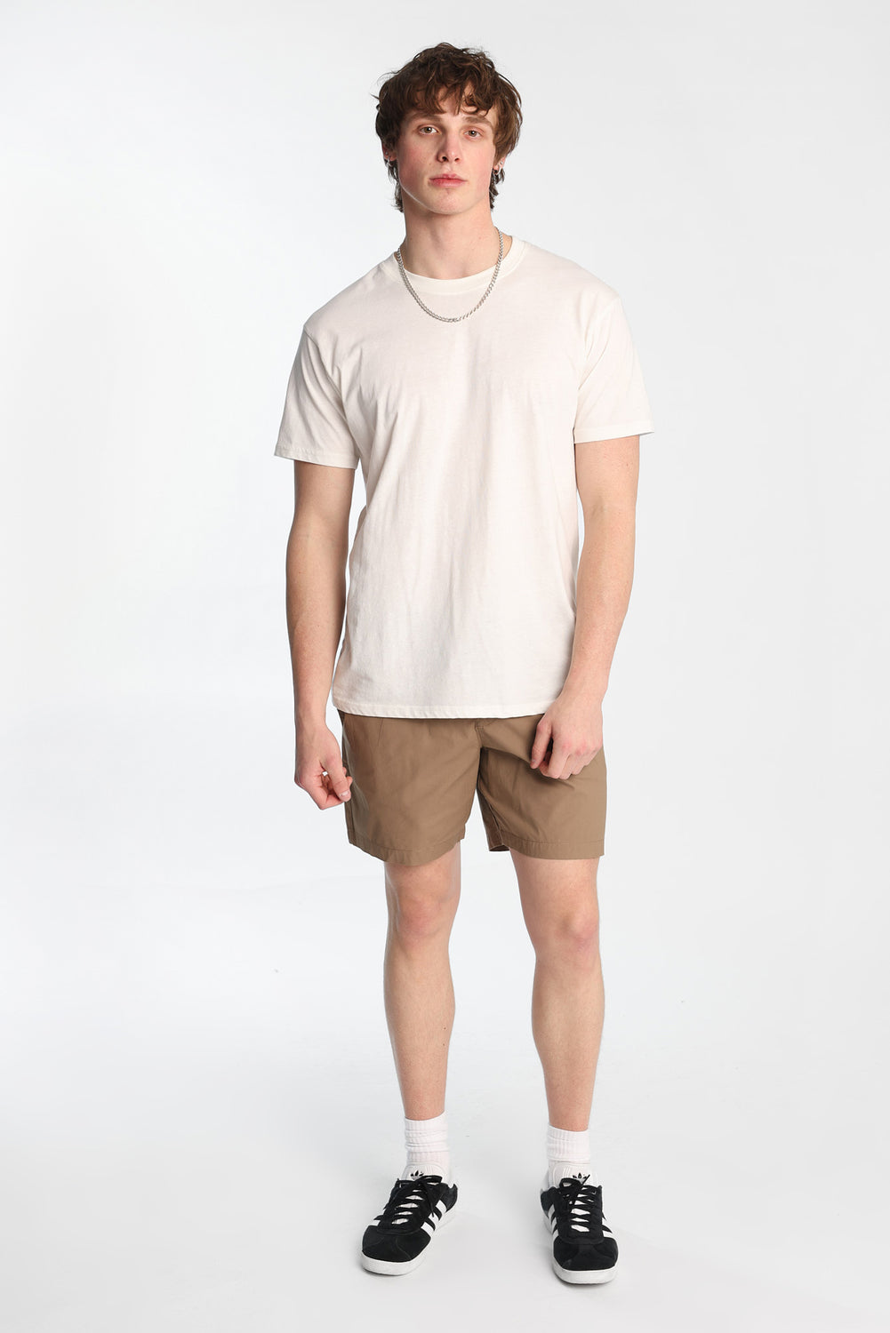 Short en popeline de coton Short en popeline de coton