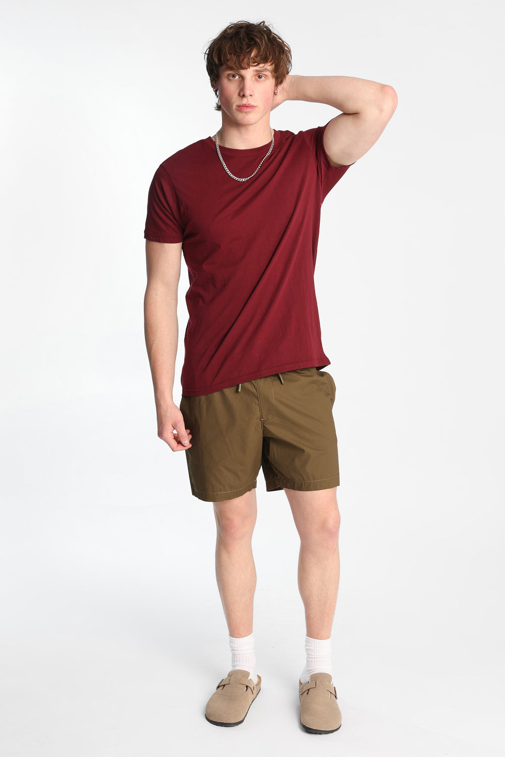 Short en popeline de coton Short en popeline de coton