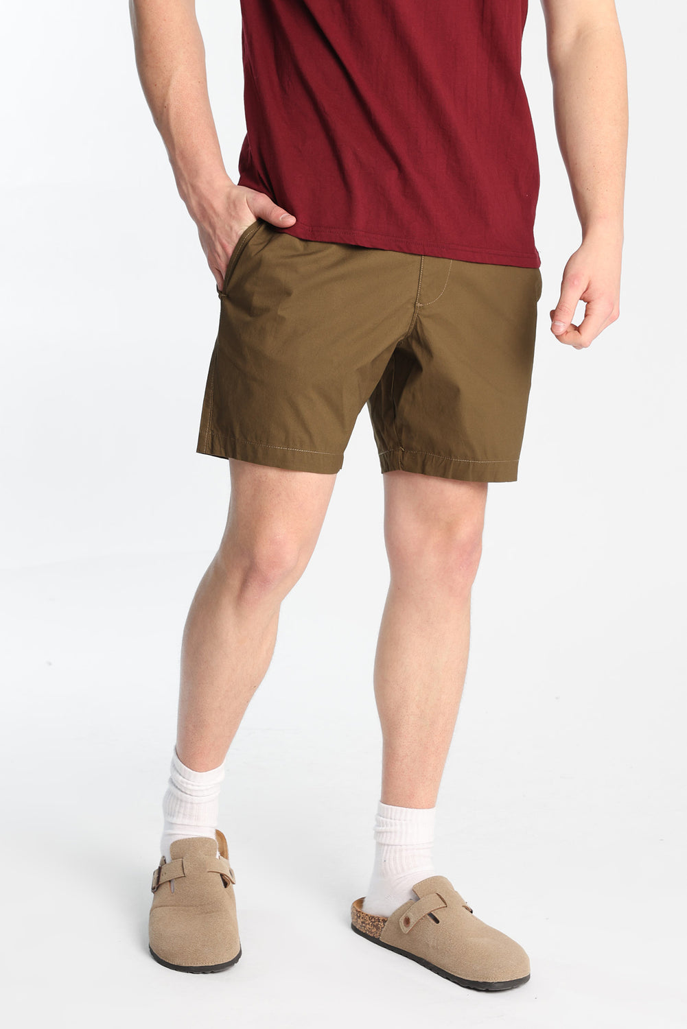 Short en popeline de coton Short en popeline de coton