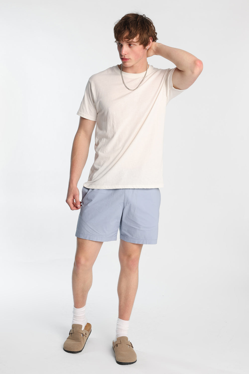 Short en popeline de coton Short en popeline de coton