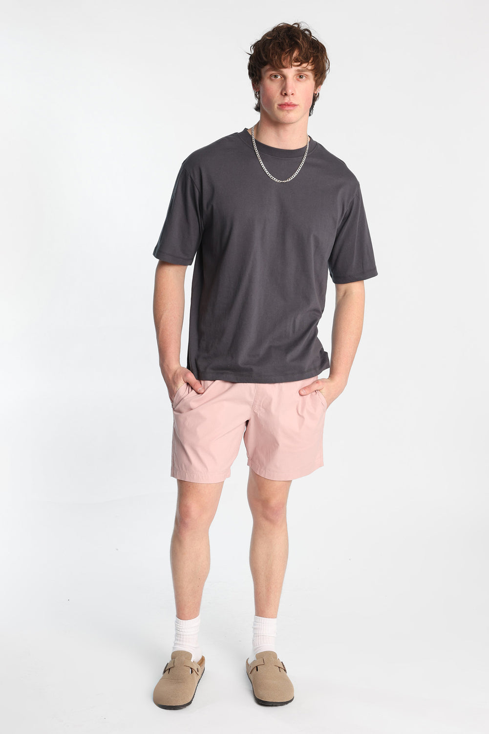 Short en popeline de coton Short en popeline de coton