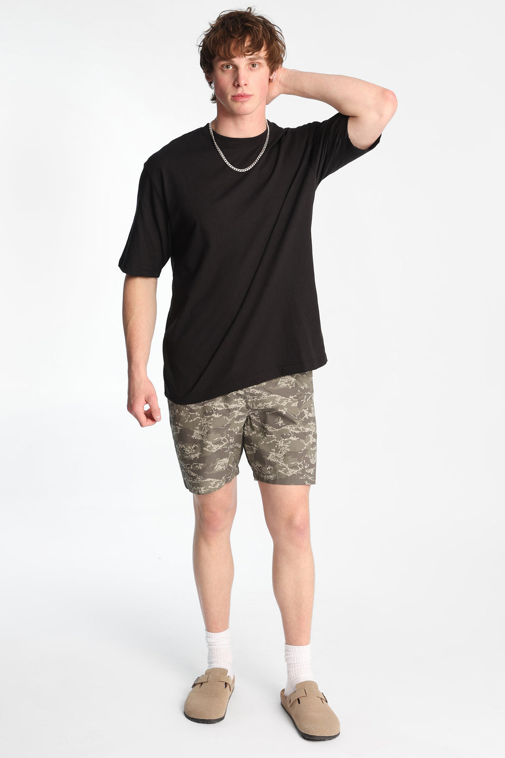 Short en popeline de coton Short en popeline de coton