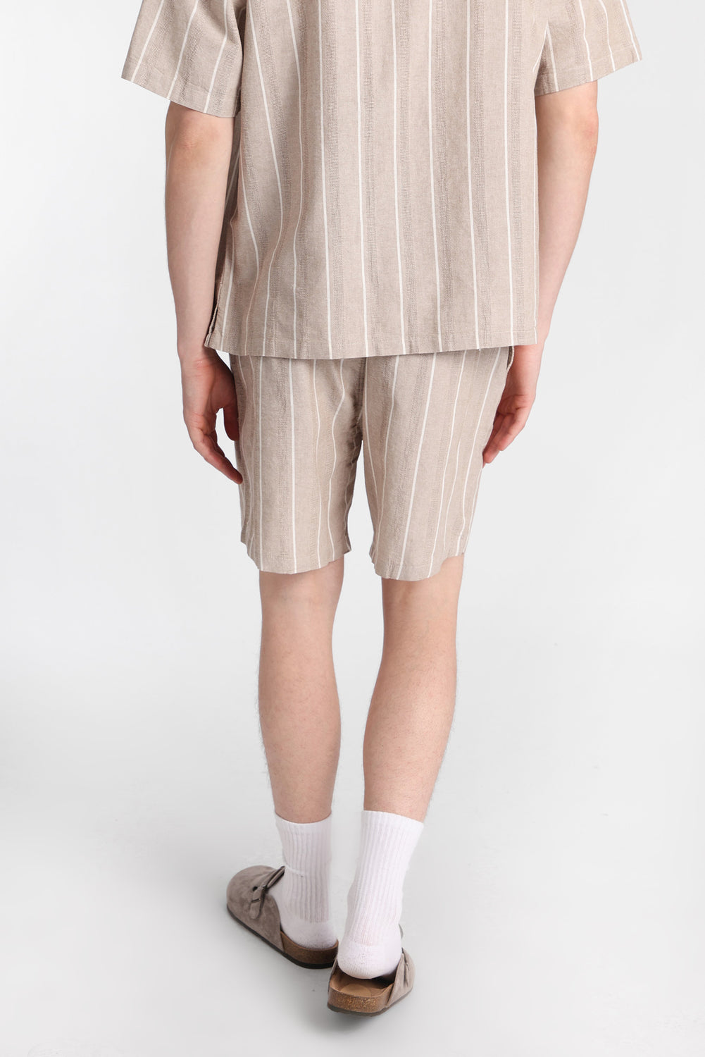 Short à rayures texturées Short à rayures texturées
