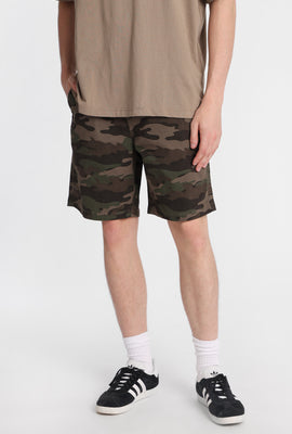 Short en sergé motif camouflage