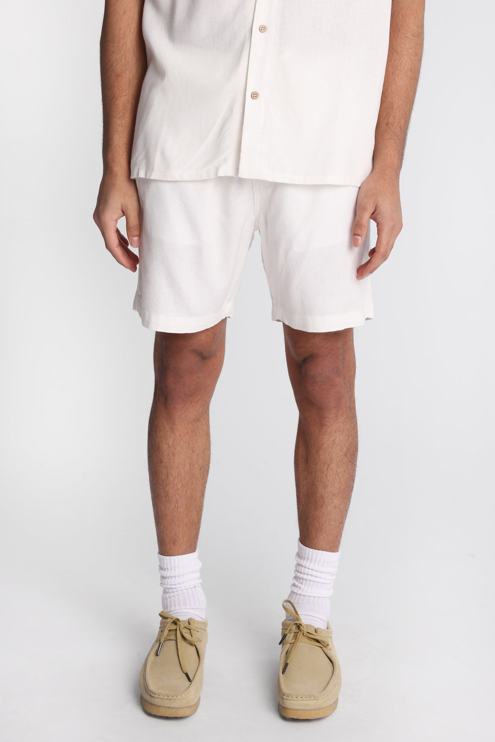 Short en mélange de lin 7 po Short en mélange de lin 7 po