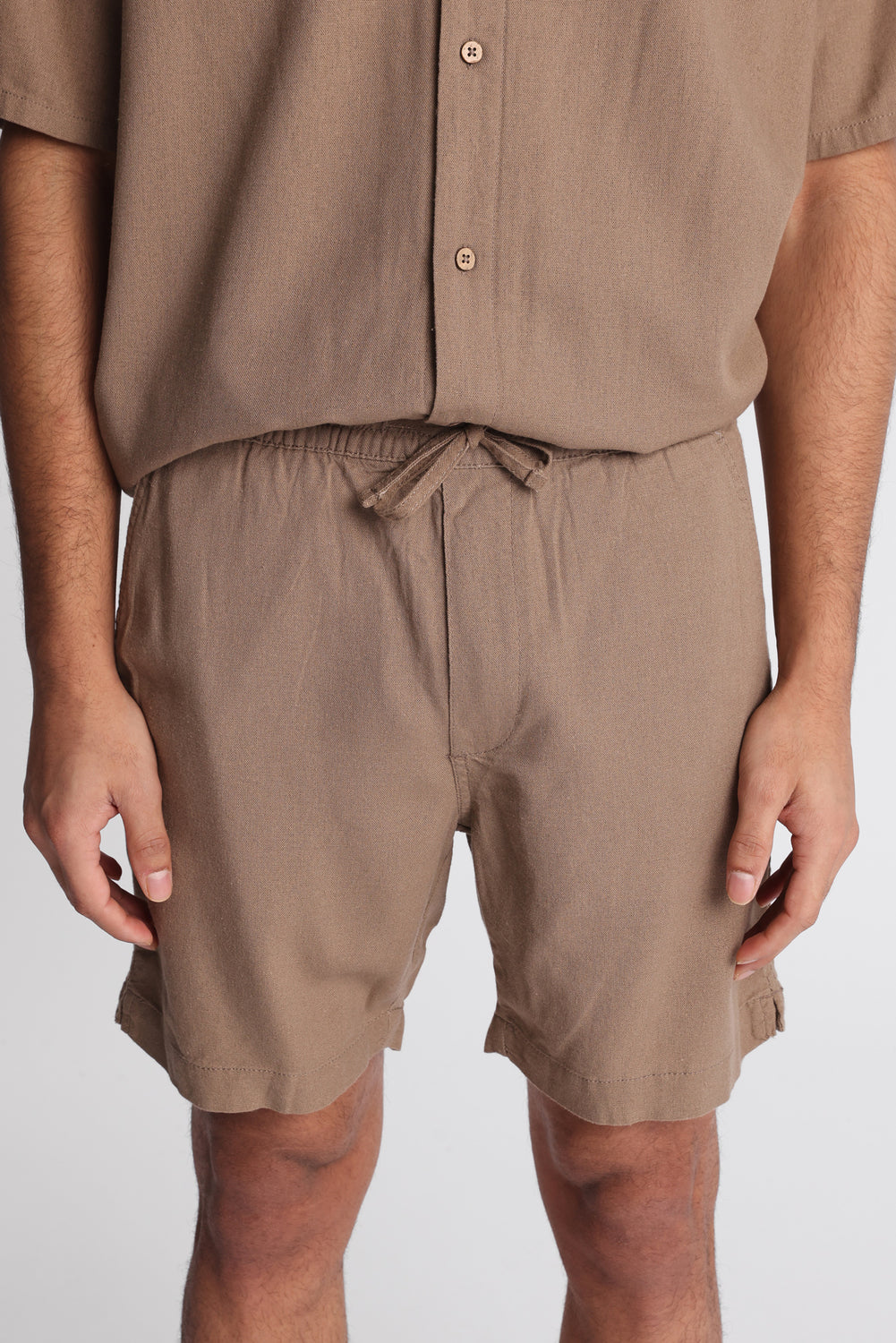 Short en mélange de lin 7 po Short en mélange de lin 7 po