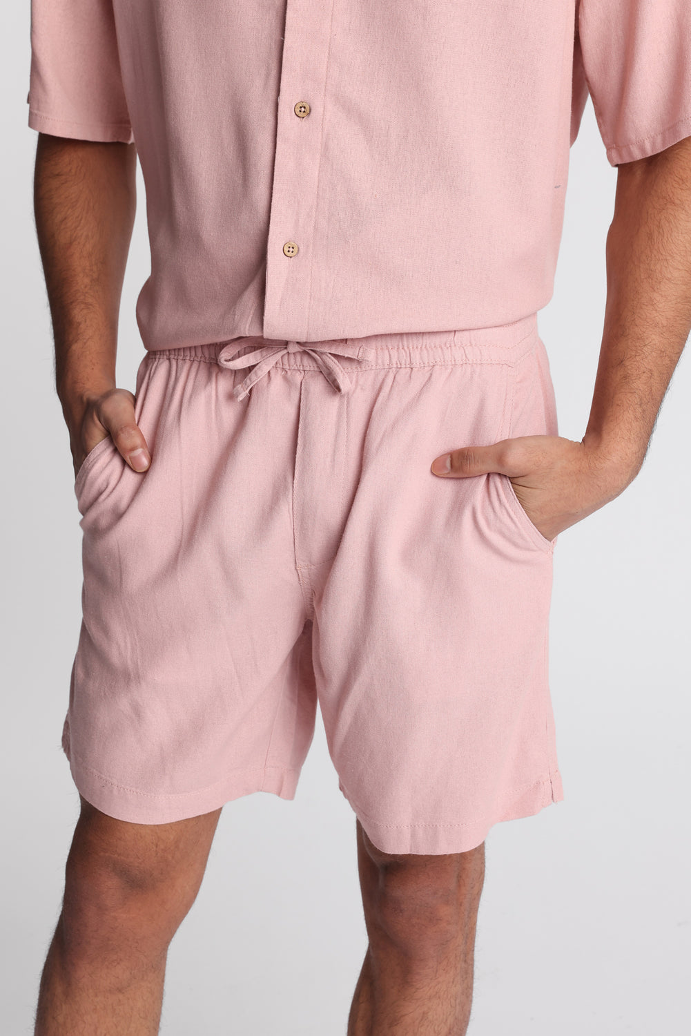 Short en mélange de lin 7 po Short en mélange de lin 7 po