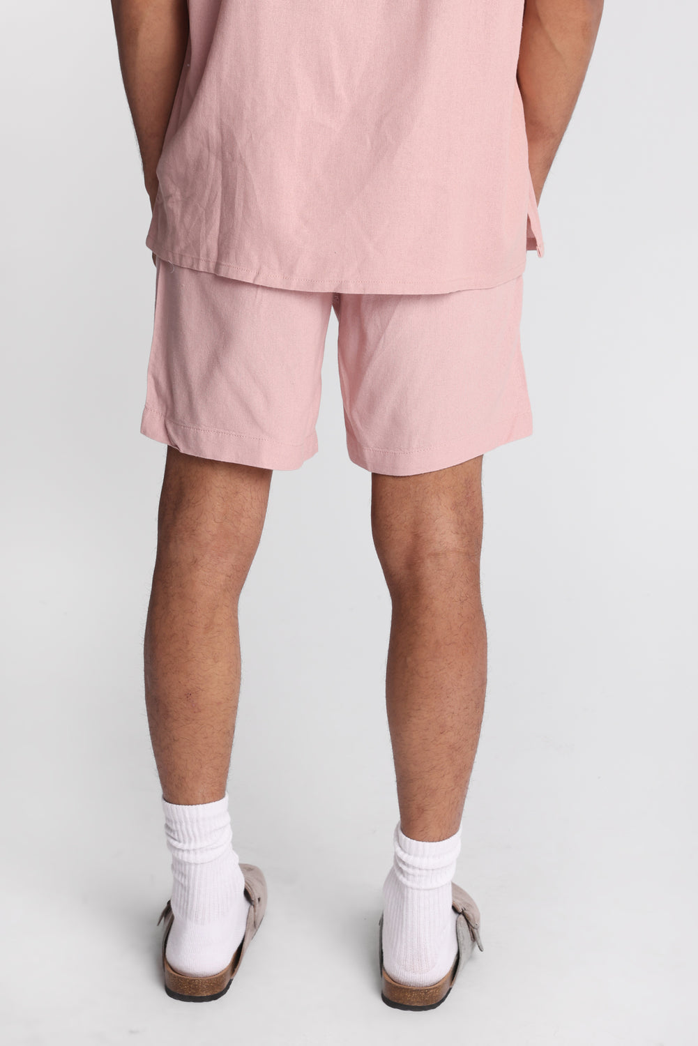 Short en mélange de lin 7 po Short en mélange de lin 7 po