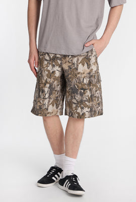 Camouflage Cargo Twill Shorts