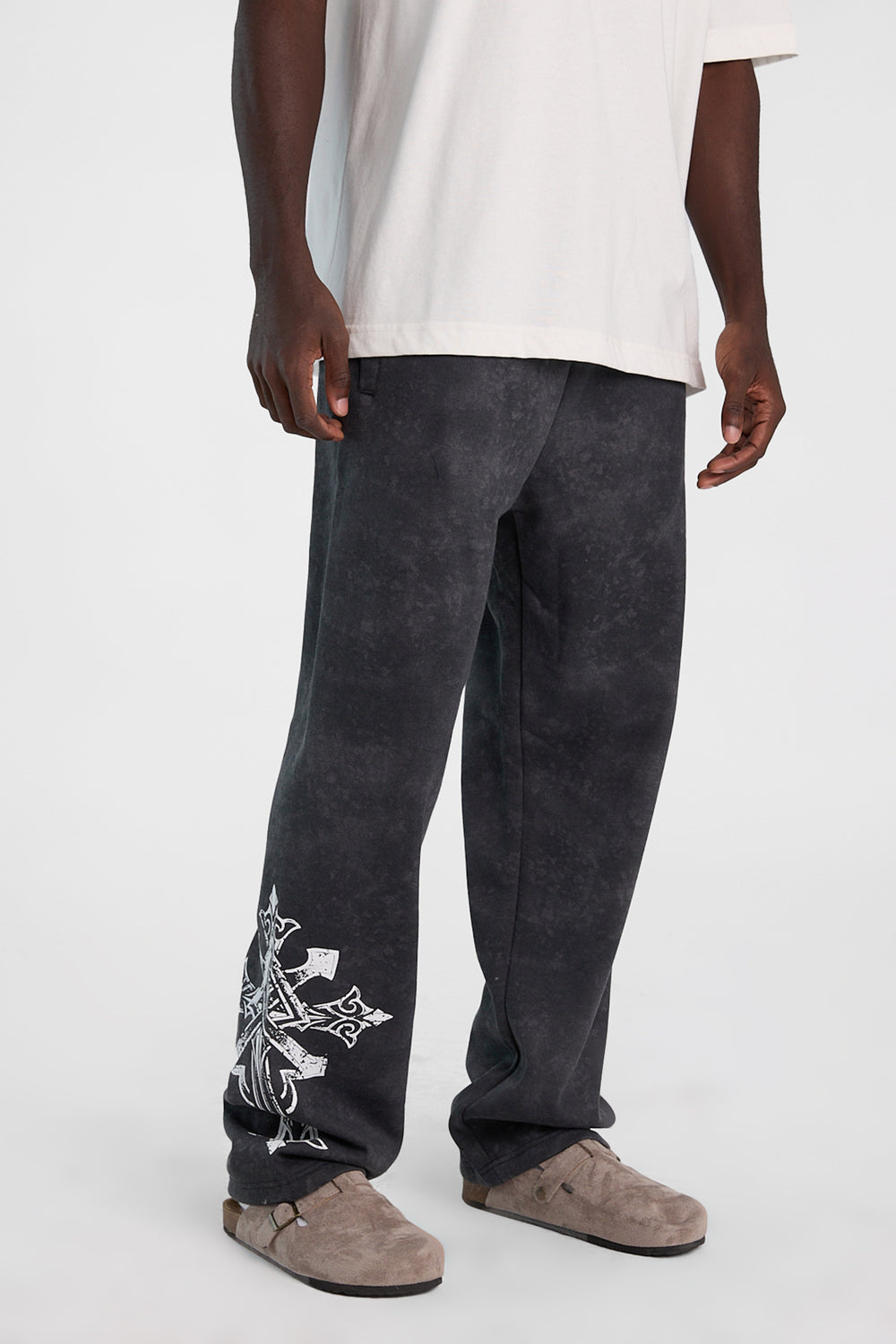 Arsenic Cross Washed Baggy Sweatpants Arsenic Cross Washed Baggy Sweatpants