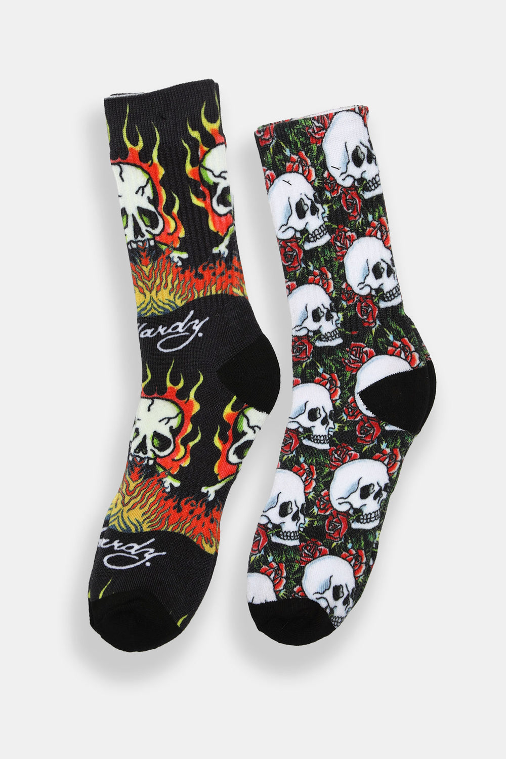 2 paires de chaussettes imprimées Ed Hardy homme 2 paires de chaussettes imprimées Ed Hardy homme