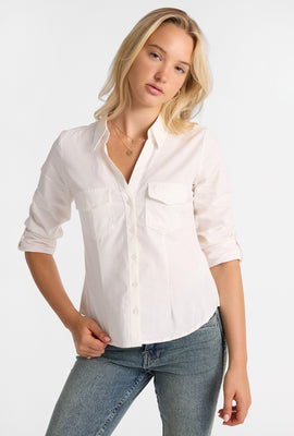 Chemise à manches longues en coton