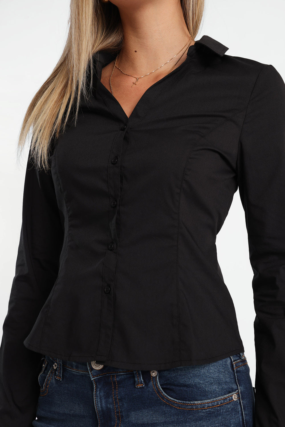 Chemise à manches longues à nouer au dos Chemise à manches longues à nouer au dos
