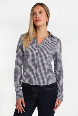 Chemise à manches longues à nouer au dos