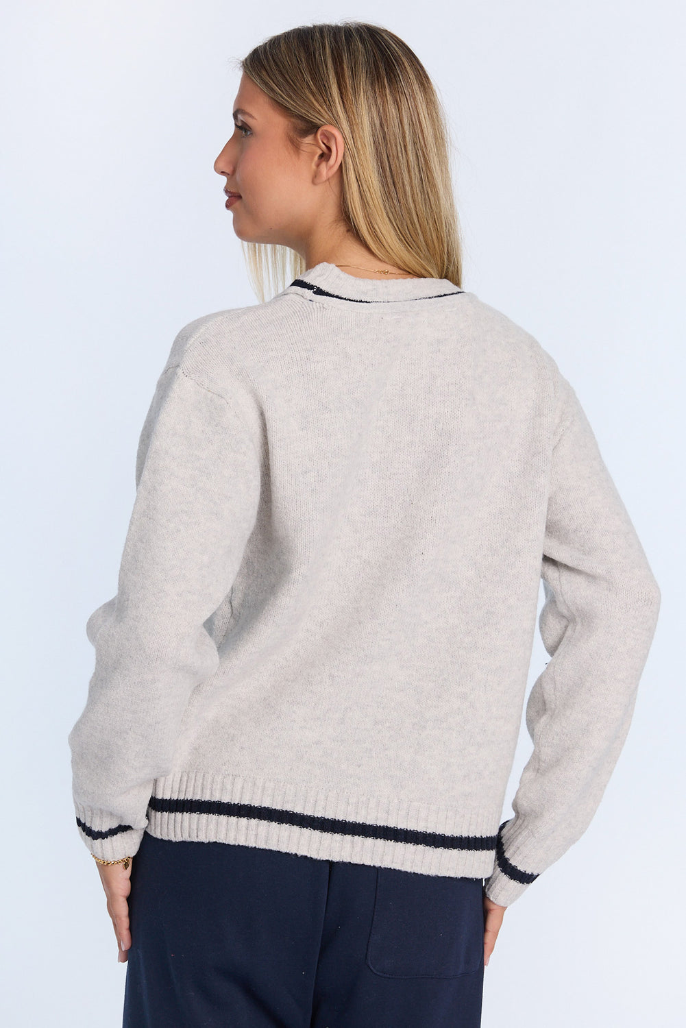 Graphic Flat Knit Crewneck Sweater Graphic Flat Knit Crewneck Sweater