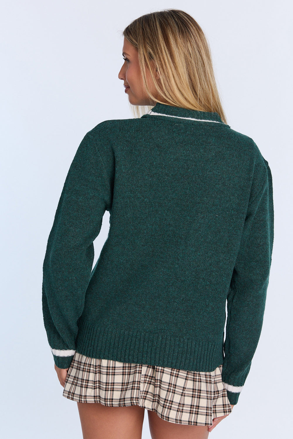 Chandail ras du cou en tricot plat Chandail ras du cou en tricot plat