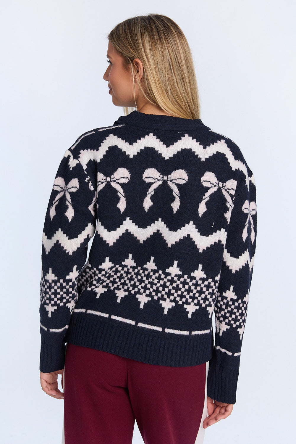 Chandail ras du cou en tricot plat Chandail ras du cou en tricot plat