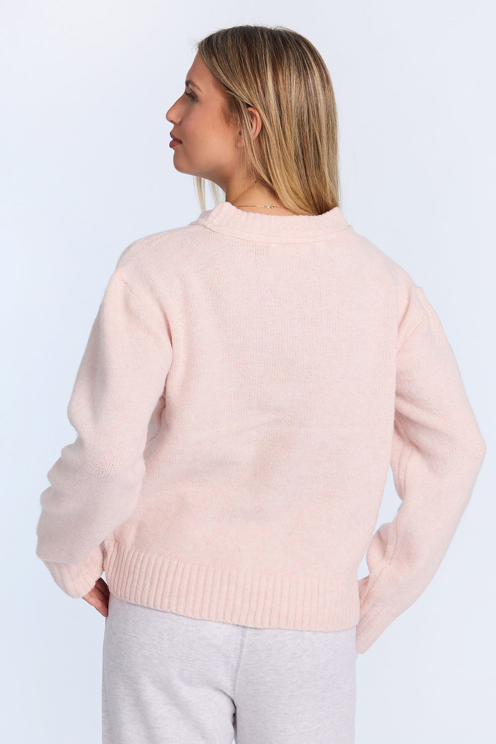 Chandail ras du cou en tricot plat Chandail ras du cou en tricot plat